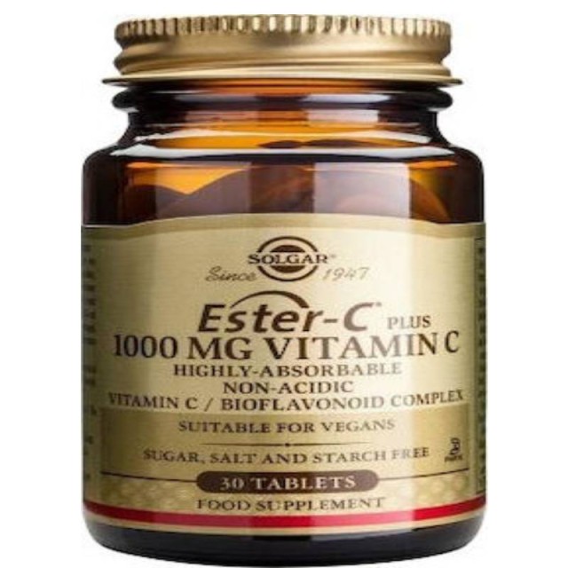 Solgar Ester-C 1000mg Vitamin C 30 ταμπλέτες